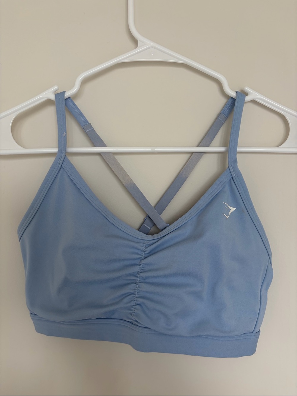 Gymshark Light Blue Crossback Sports Bralette